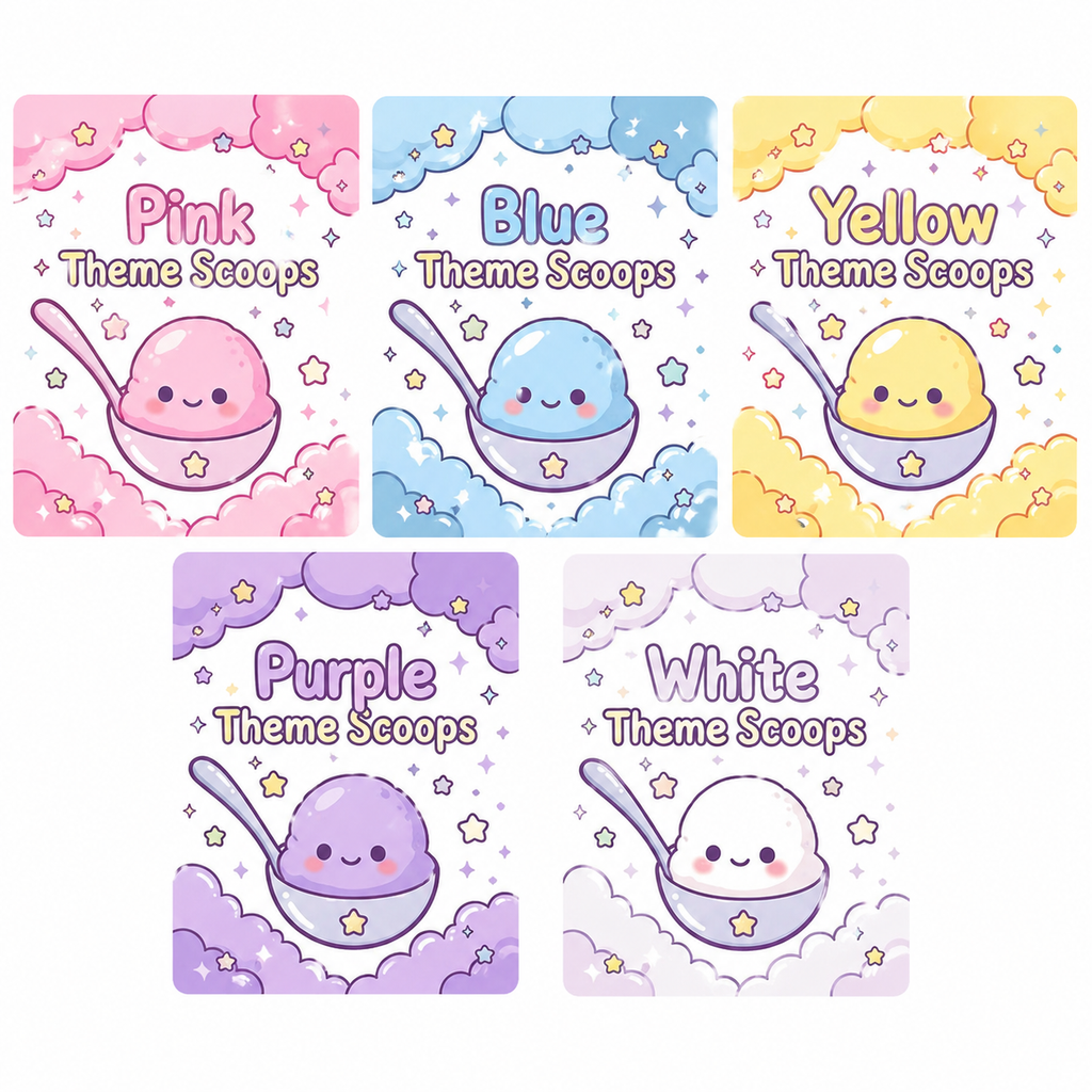 Color Theme Scoop 🩷💜🩵💛💚