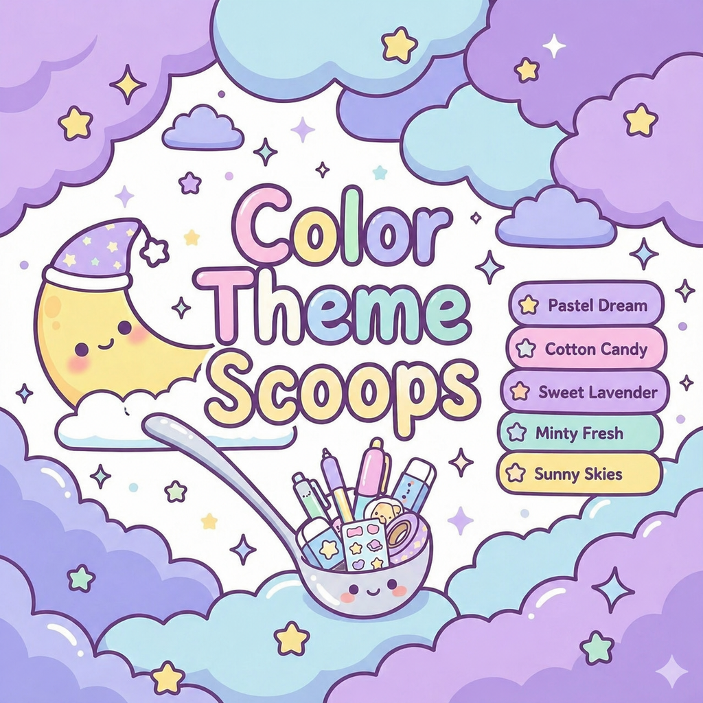Color Theme Scoop 🩷💜🩵💛💚
